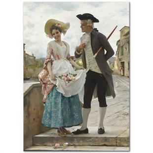 Federico Andreotti、Idillio、希少画集より、新品額装付 Federico Andreotti、Idillio、希少画集より、新品額装付 Federico