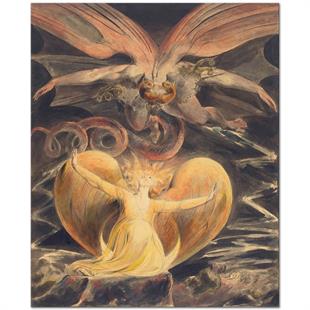 Great Red Dragon And The Woman Clothed With The Sun By William Blake As William Blake Great Red Dragon And The 8d 65e