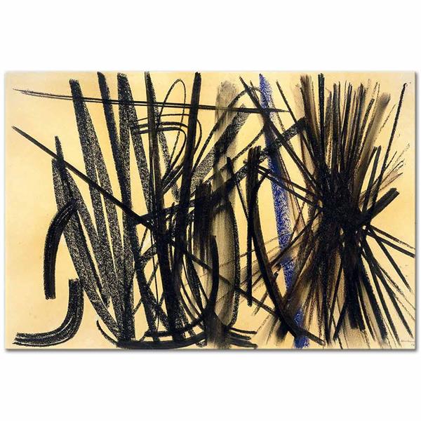 Hans Hartung İsimsiz Kanvas Tablo | CANVASTAR ®