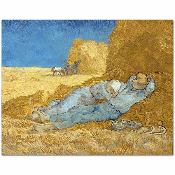 Vincent van Gogh Rest from Work Art Print