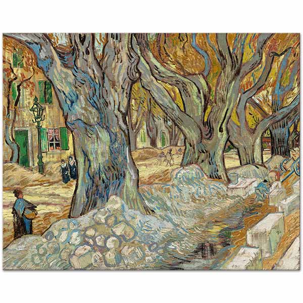 Vincent van Gogh The Road Menders Art Print