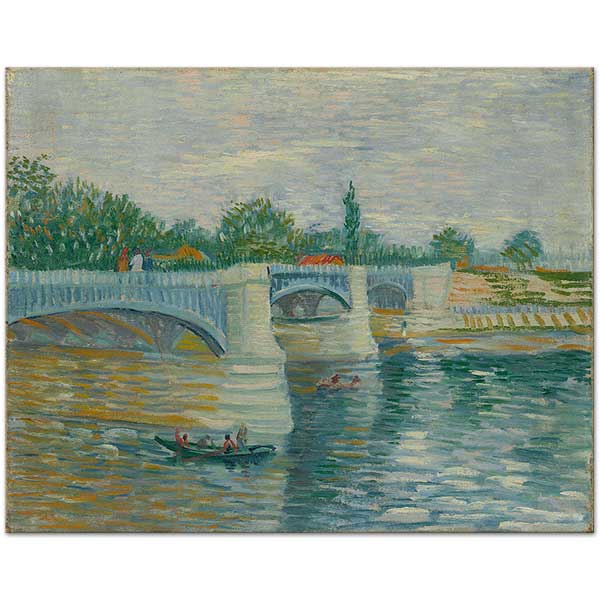 Vincent van Gogh Seine Nehri ve Pont de la Grande Köprüsü Kanvas Tablo