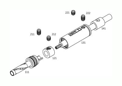 AECO ABP 1111R Rhodium Banana Plug 4 Adet Fiyatıdır