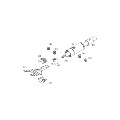 AECO ASP 1931G Gold Spade Konnektör 4 Adet Fiyatıdır