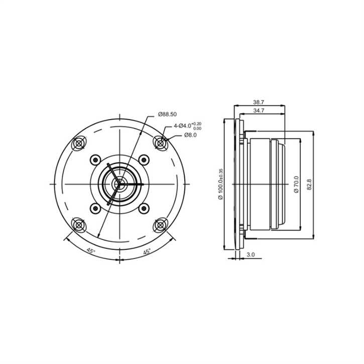 SB Acoustics SB26CDC-C000-4 Seramik Tweeter