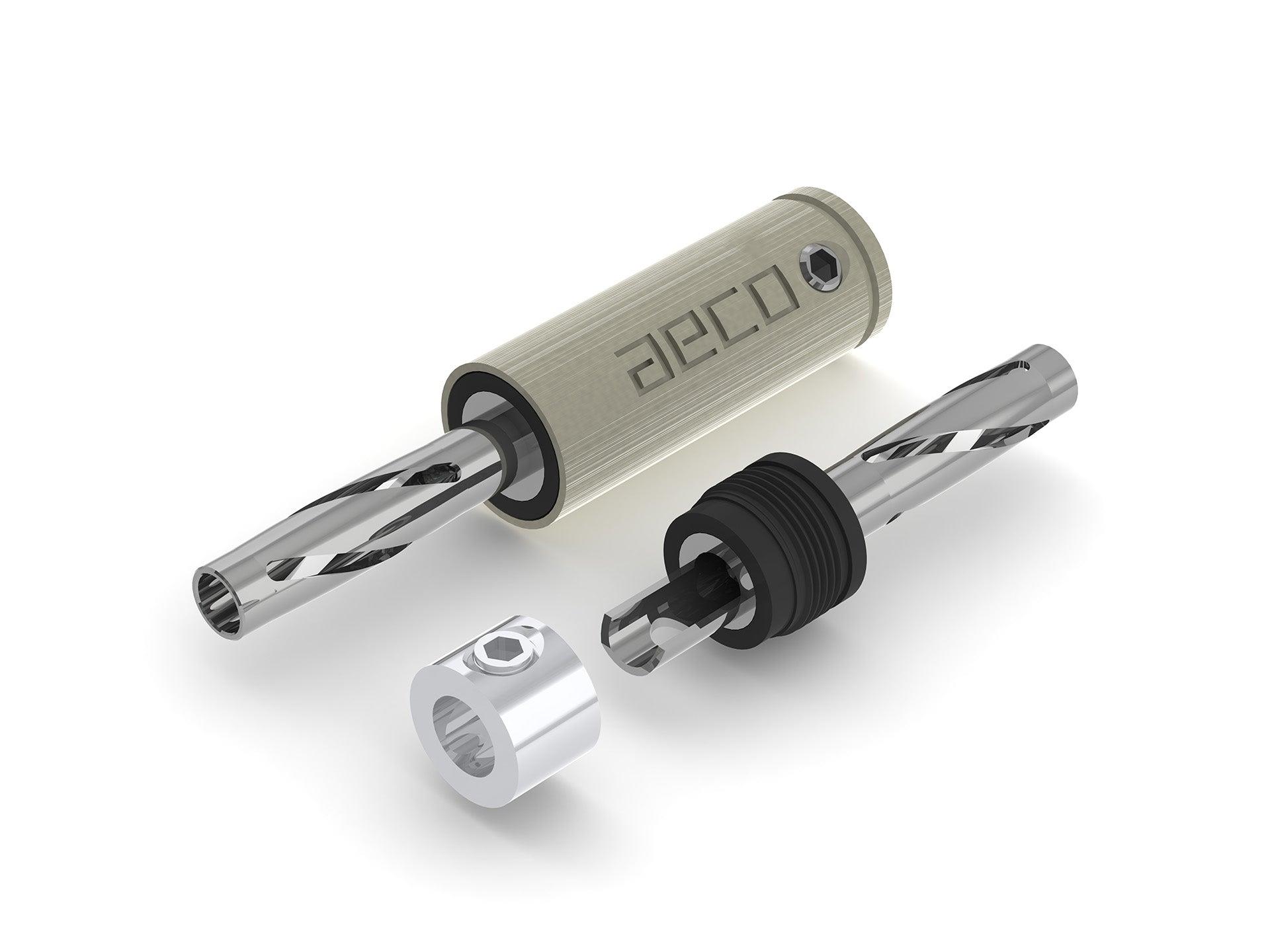 アンテナ EMOTATOR 14-C AECO ABP 1111R Rhodium Banana Plug 4 Adet Fiyatıdır