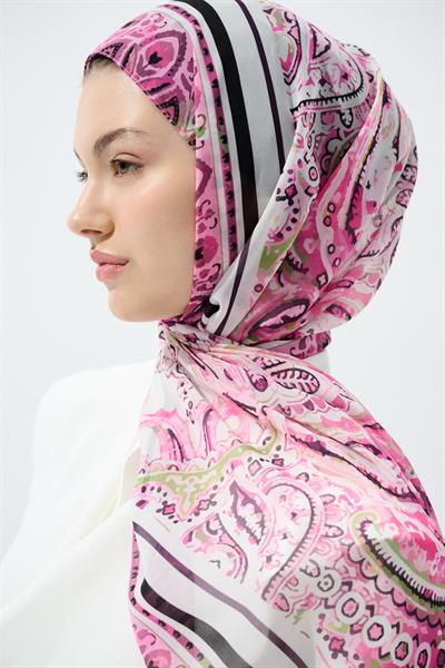 Raya İpeksi Şal - Pembe