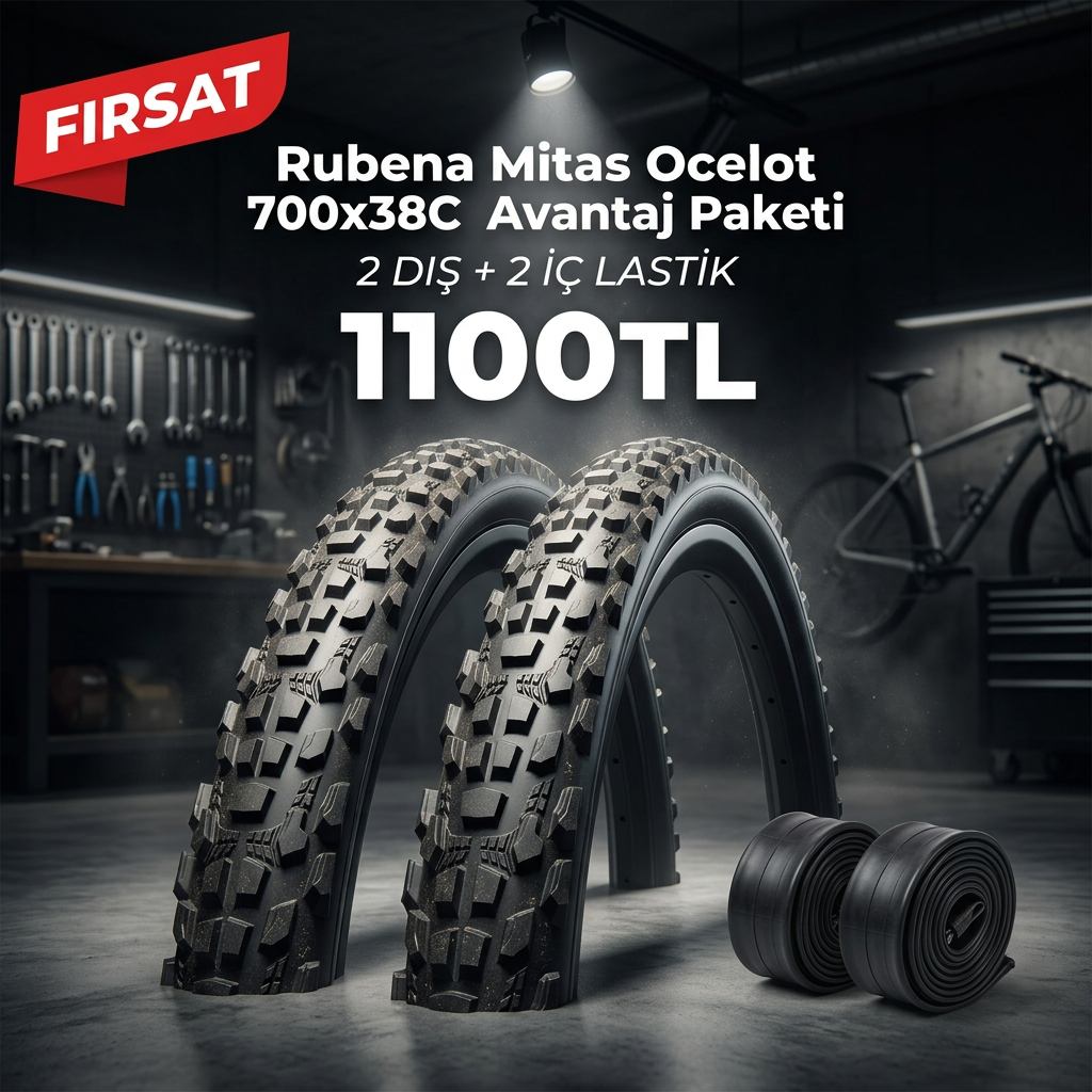 Rubena Mitas Ocelot 700x38C Avantaj Paketi (2+2) – 1100 TL