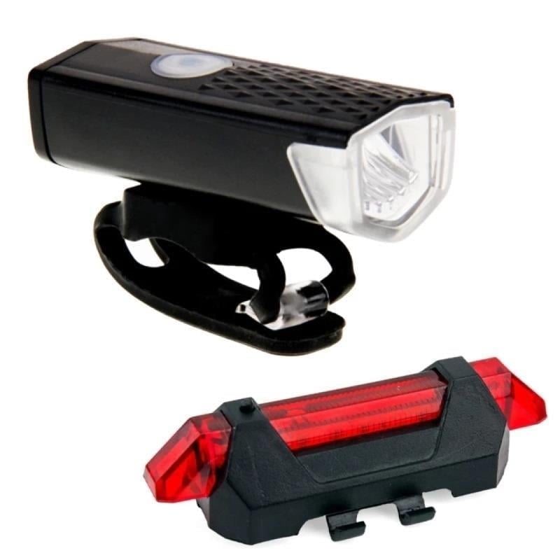 USB Şarjlı Bisiklet Ön & Arka Lamba Seti – Su Geçirmez ve Şarj Edilebilir
