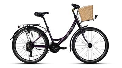 Carraro Jasmine 26” 21 Vites Şehir Bisikleti | Dinamolu, Sepetli & Bagajlı
