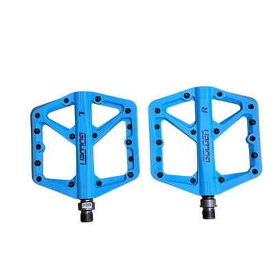 Golden Mavi Renk Rulmanlı Çivili Pedal | Dağ Bisikleti Platform Pedalı