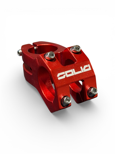 İmpact Solid 31.8 mm Kırmızı Bisiklet Gidon Boğazı | Dayanıklı Alüminyum Stem