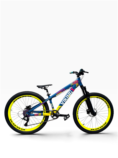 VikingX Turkuaz Sarı Özel Konfigüre Dirt Jump Bisiklet 26 Jant 8 Vites
