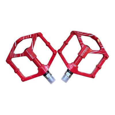 Zedonyon Kırmızı Rulmanlı Alüminyum Pedal | Hafif ve Dayanıklı Bisiklet Pedalı
