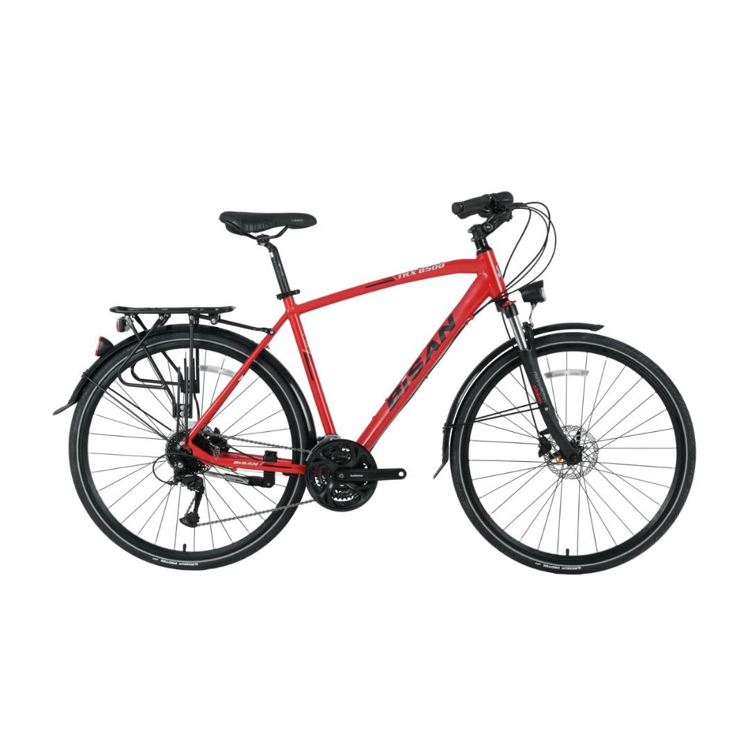BİSAN TRX 8500 CİTY 28 JANT 27 VİTES HD FREN  ŞEHİR BİSİKLETİ MAT KIRMIZI
