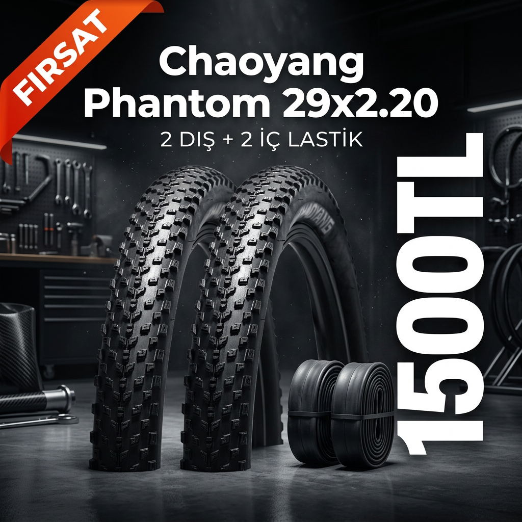 Chaoyang Phantom 29x2.20 Dış Lastik + İç Lastik Seti (2+2) – 1500 TL | 29 Jant MTB Lastik