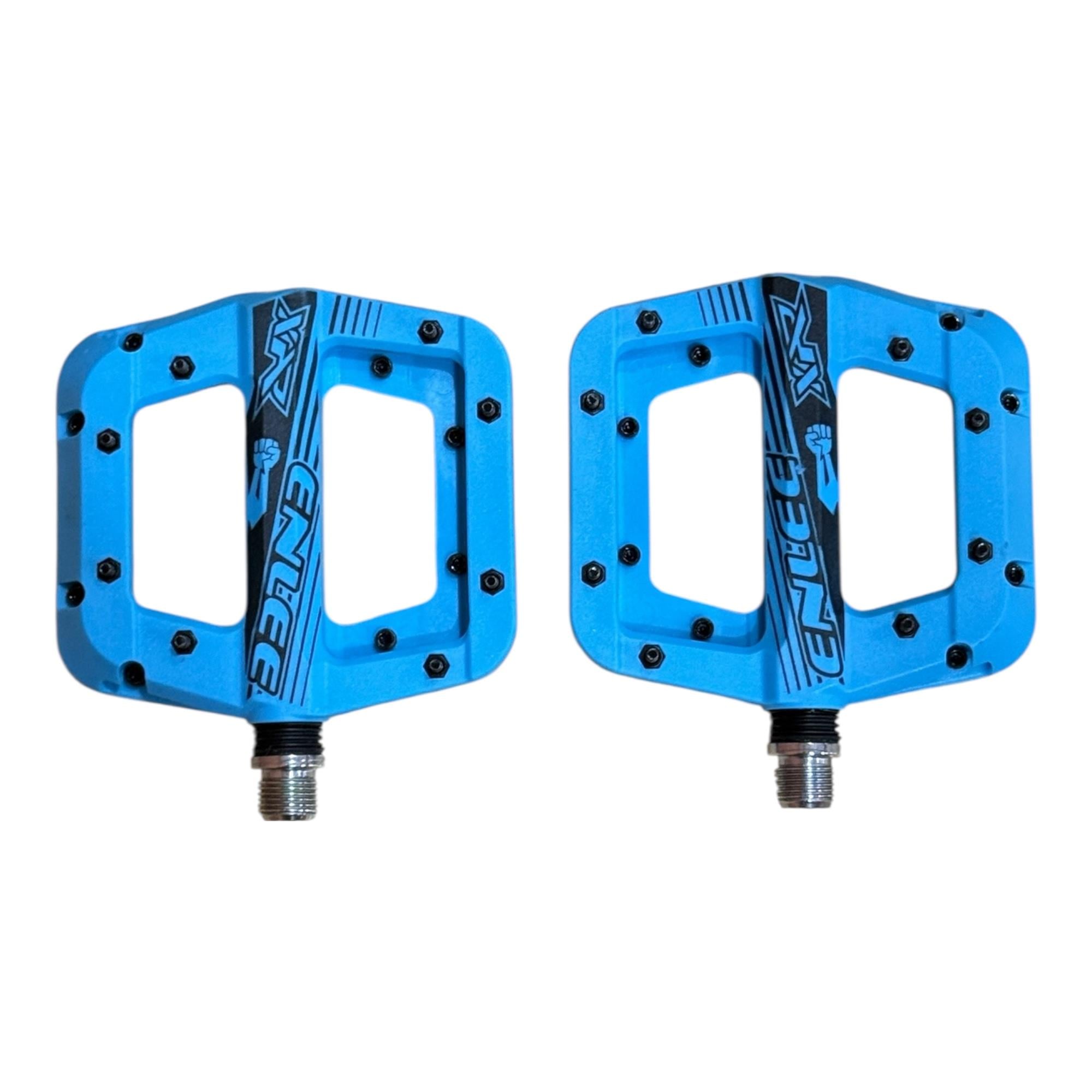 ENLEE Rulmanlı Çivili Platform Bisiklet Pedalı | Mavi MTB Pedal