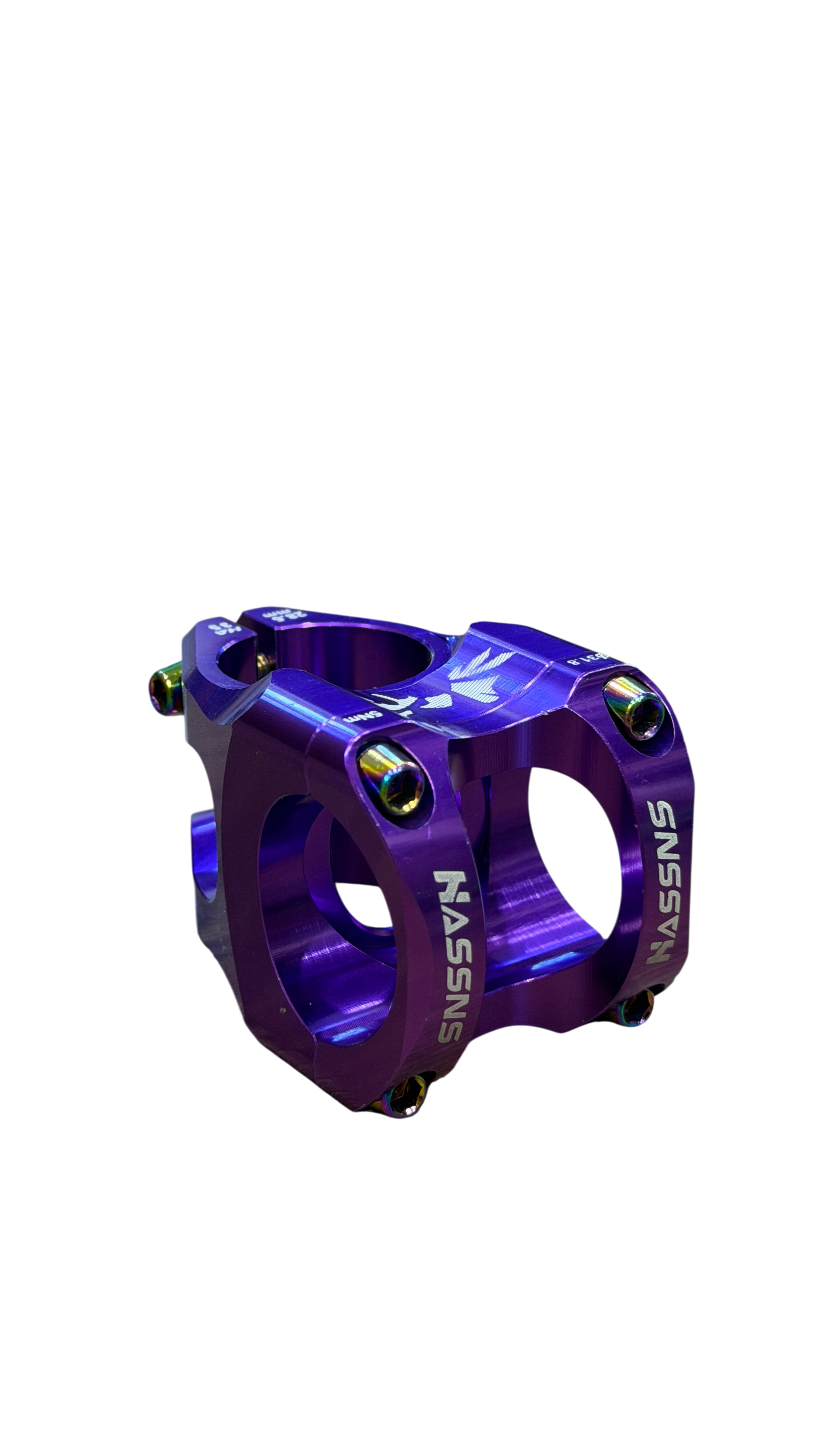 Hassns Mor Kısa Bisiklet Gidon Boğazı | 31.8mm Oversize MTB Stem – Dağ Bisiklet
