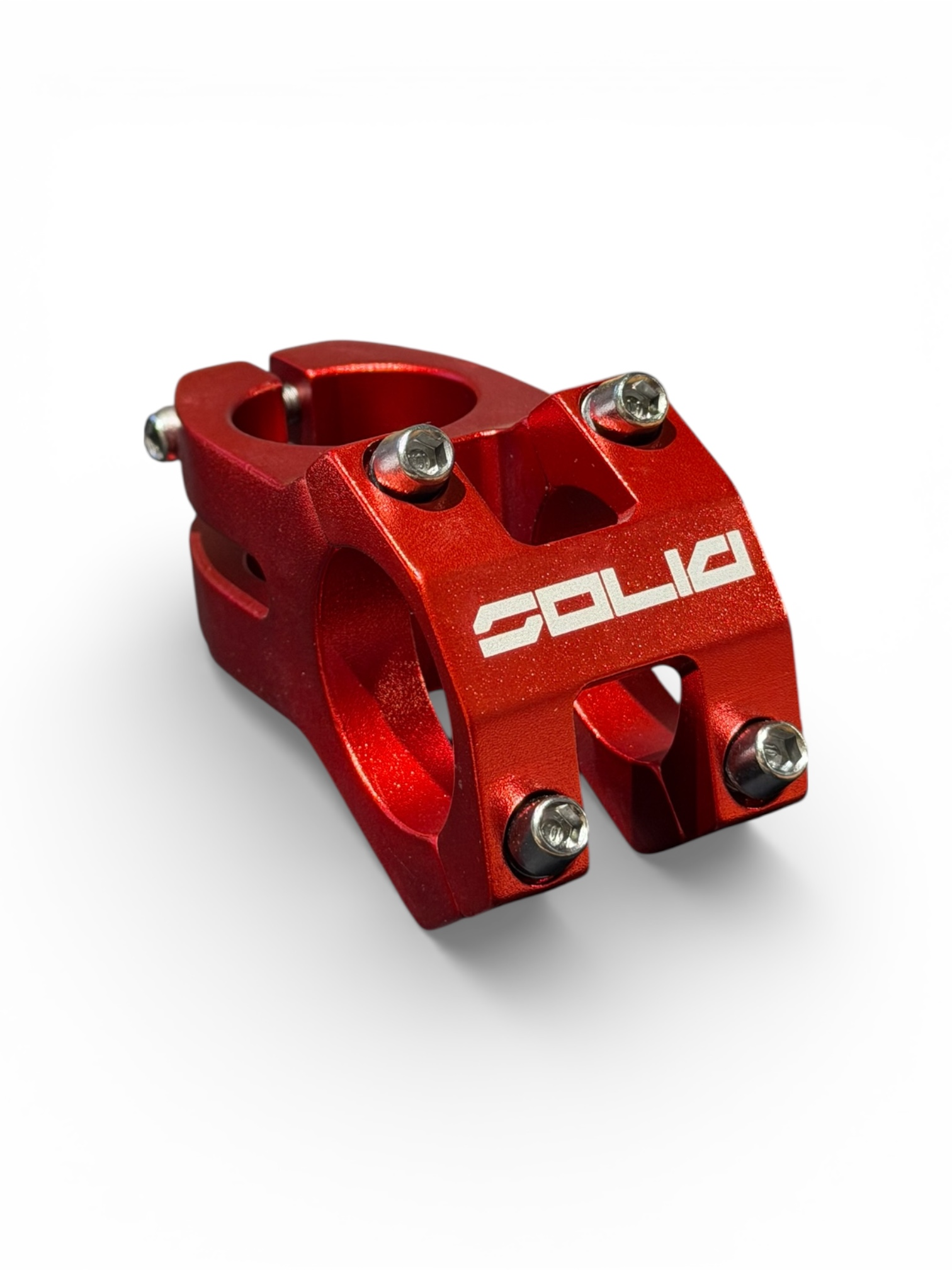 İmpact Solid 31.8 mm Kırmızı Bisiklet Gidon Boğazı | Dayanıklı Alüminyum Stem