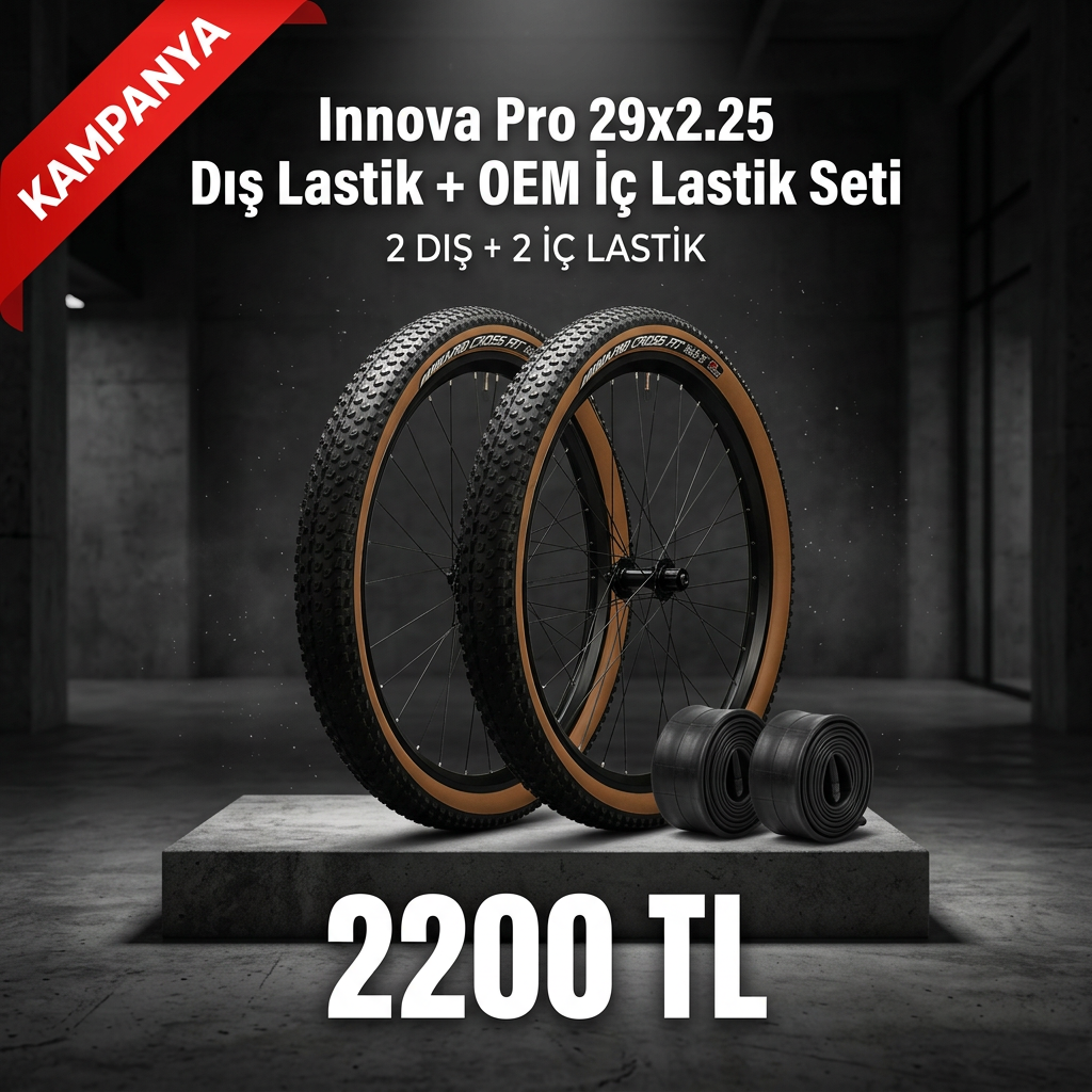Innova Pro 29x2.25 Dış Lastik + OEM İç Lastik Seti (2+2) – 2200 TL Kampanya | 29 Jant MTB Lastik Paketi