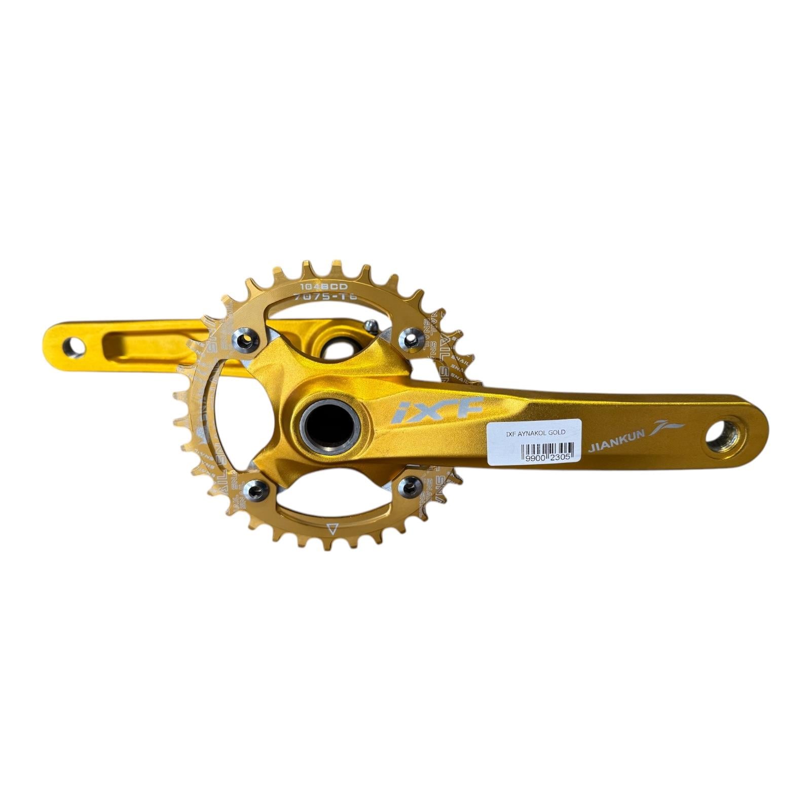İXF JIANKUN BİSİKLET AYNAKOL 34 DİŞLİ 170 MM GOLD + ORTA GÖBEK
