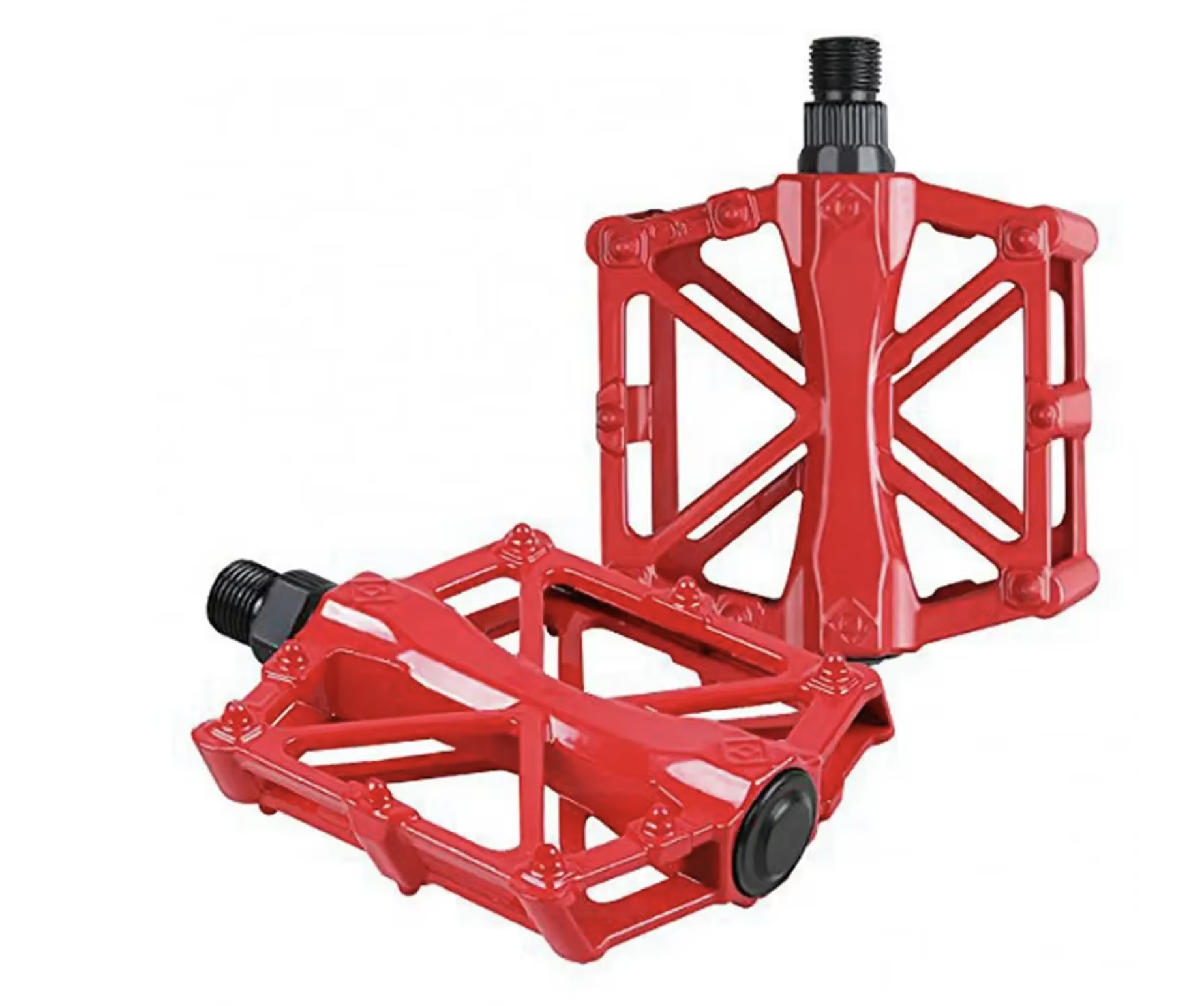 Kırmızı Bilyalı Bisiklet Pedalı | Hafif Alüminyum Platform
