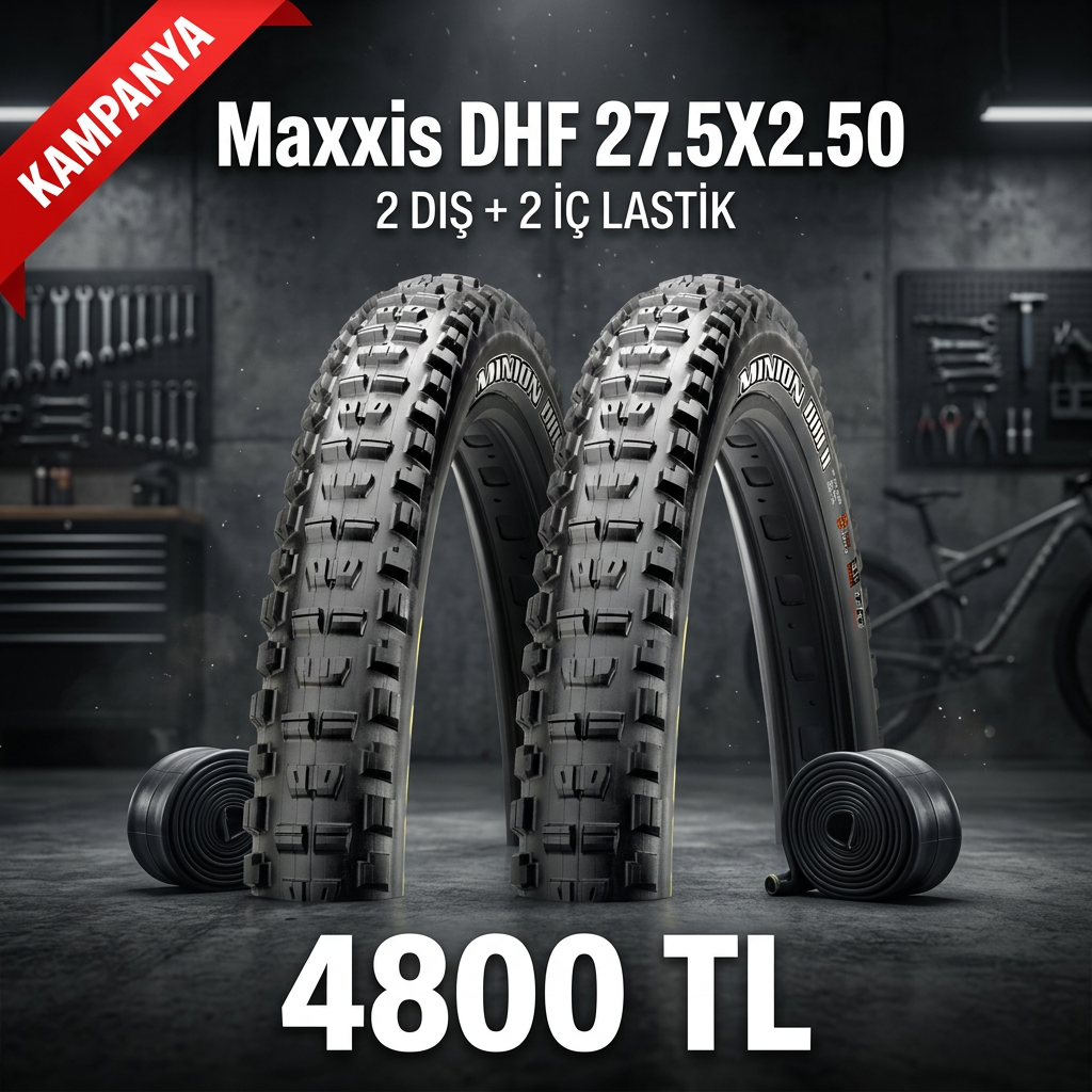 Maxxis Minion DHF 27.5x2.50 Dış Lastik + İç Lastik Seti (2+2) – 4800 TL | MTB Lastik