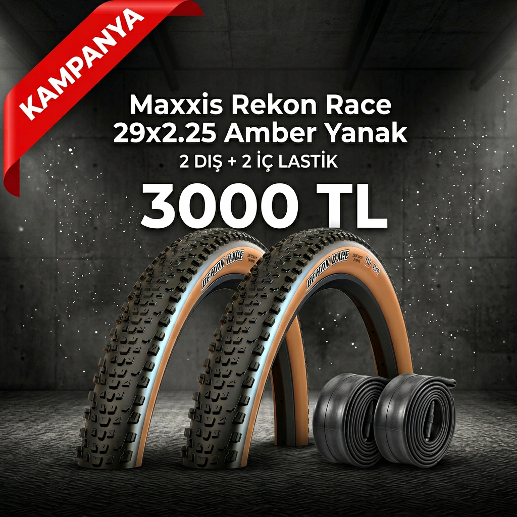Maxxis Rekon Race 29x2.25 Amber Yanak Dış Lastik + İç Lastik Seti (2+2) – 3000 TL
