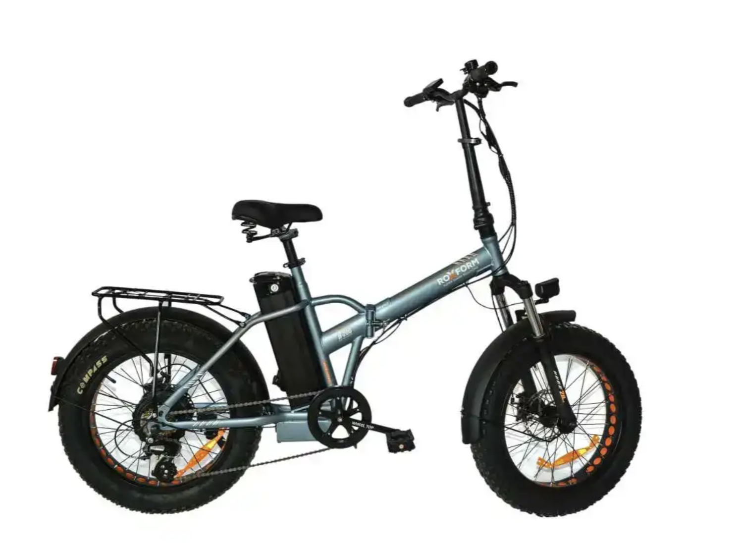 Roxform R-200 20 Jant Elektrikli Bisiklet | Shimano Altus 7 Vites, 10.4 Ah Batarya Gri