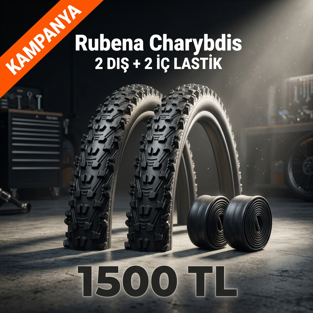 Rubena Charybdis 26x2.25 Dış Lastik + İç Lastik Seti (2+2) – 1500 TL Kampanya | 26 Jant MTB