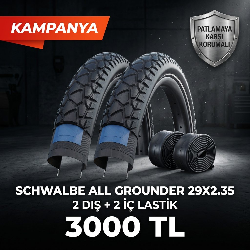 Schwalbe AL Grounder 29x2.35 Addix DD RaceGuard Dış Lastik + İç Lastik Seti (2+2) – 3000 TL