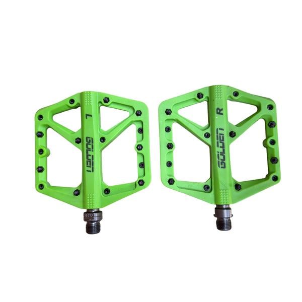 Golden Yeşil Renk Rulmanlı Çivili Pedal | Dayanıklı Alüminyum