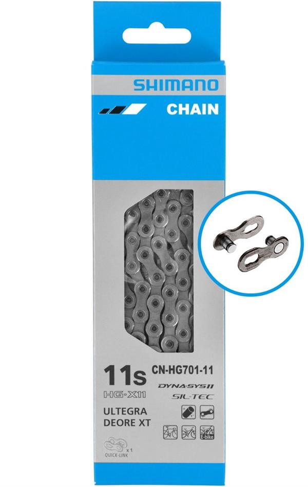 シーチング Shimano CN-HG701-11 Zincir | 9-10-11 Vites & E-Bike Uyumlu Sil-Tec
