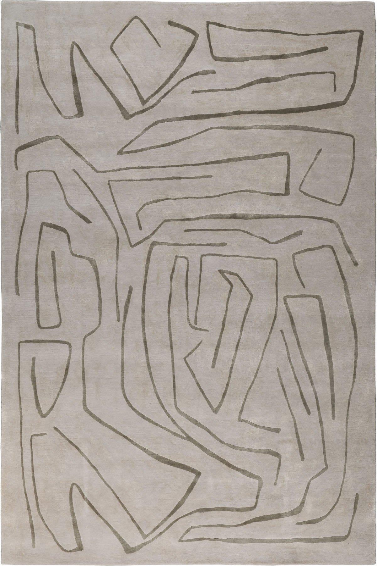 Line Beige Hand Tuft