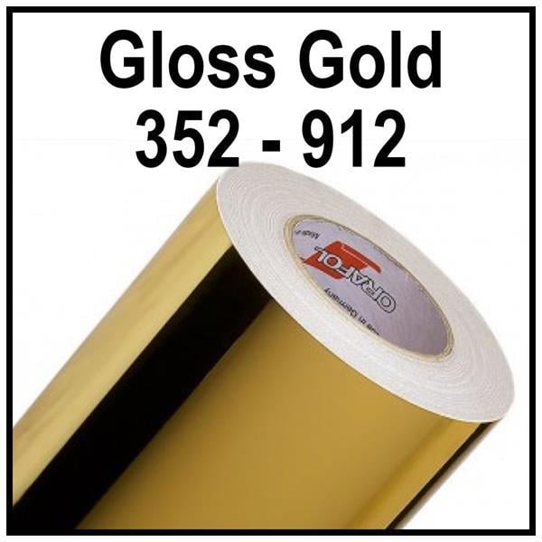 352 Oracal 912 Altın Varak (Çift Yüzü Altın 50 Mikron) 100 Cm X 50 M (9,86€/M2)