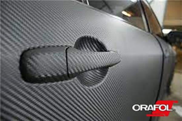 Oracal 975 Carbon / Fırça Deseni / Petek / Deri / Kokon Cast Araç Kaplama Folyosu M2 Fiyatıdır