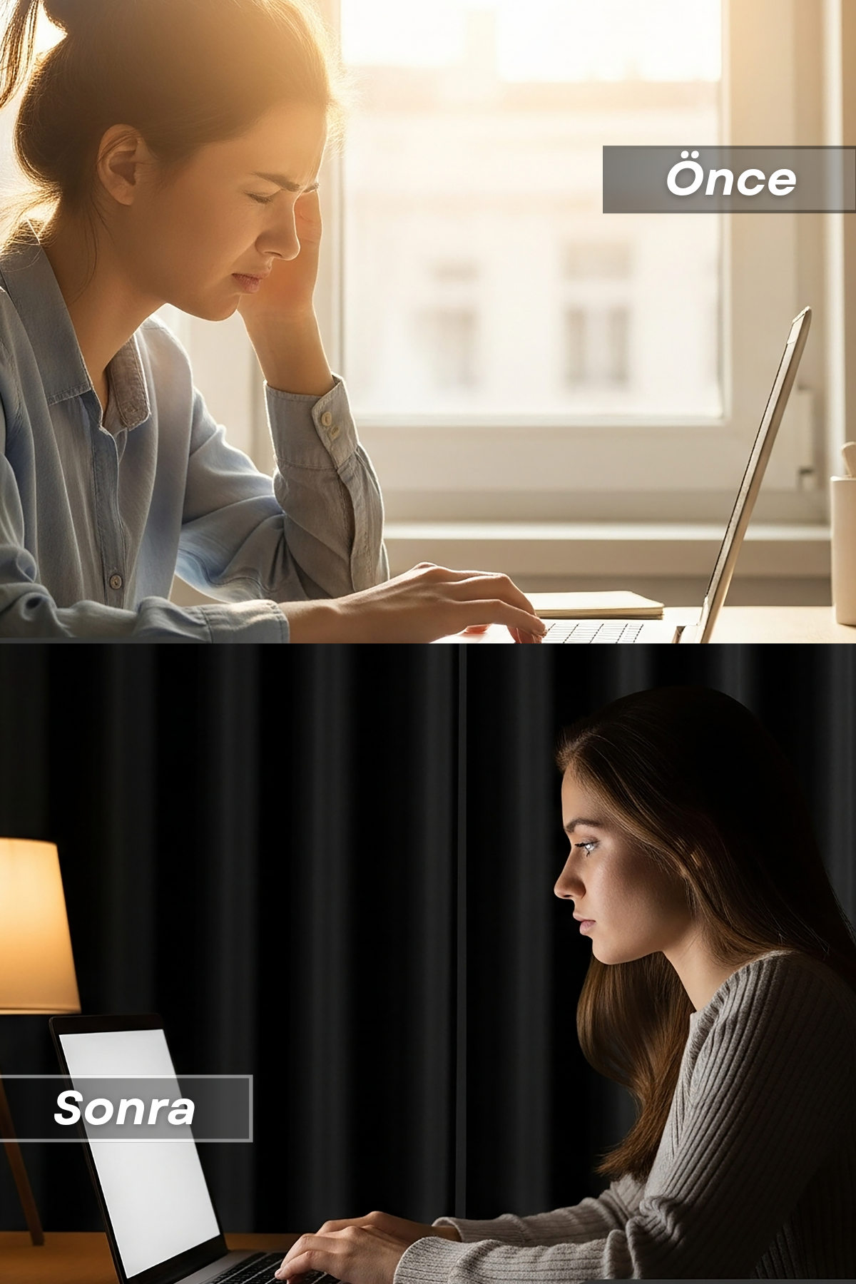 Blackout Serisi Işık Geçirmez Güneşlik - Fon Perde