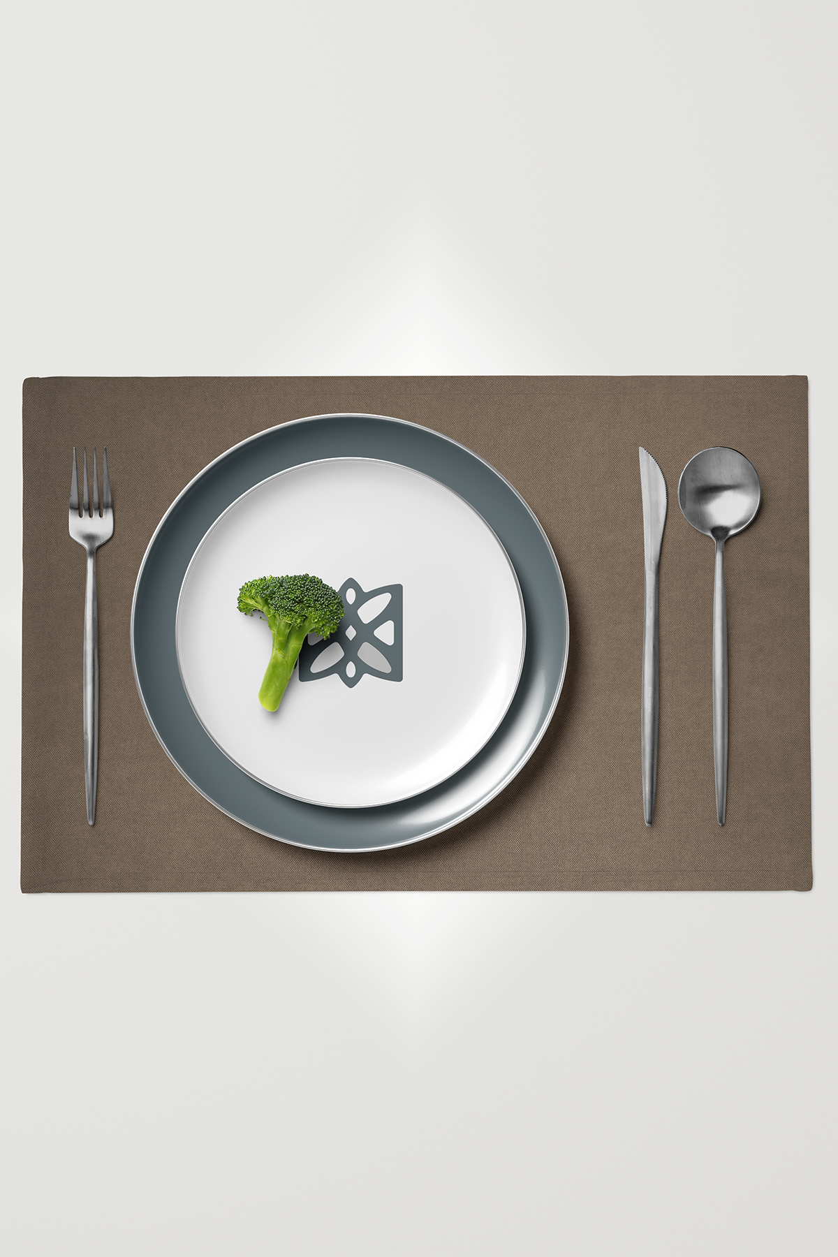 Kadife Dokulu Serisi Açık Kahve 6'lı Amerikan Servis