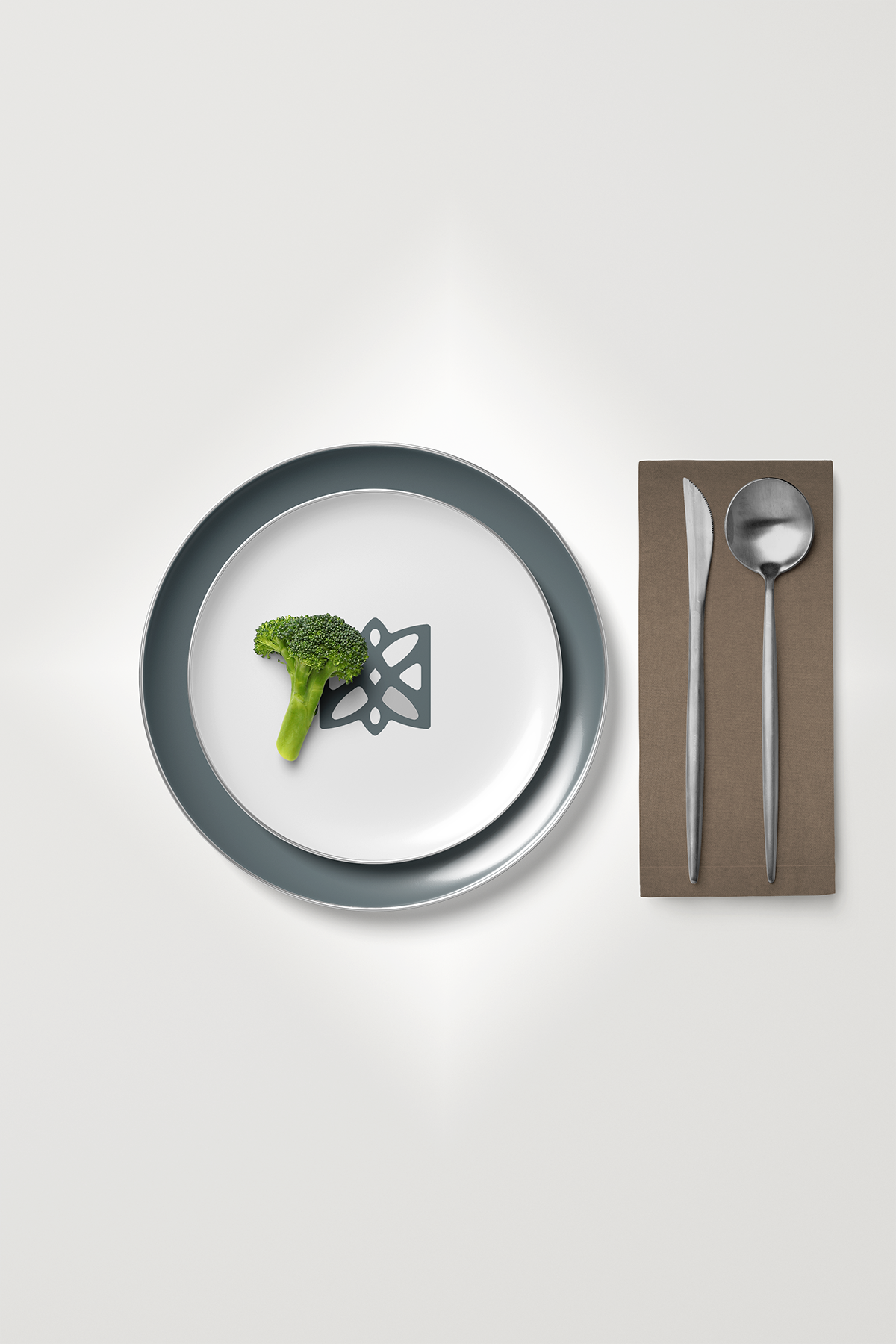 Kadife Dokulu Serisi Açık Kahve 6'lı Servis Peçetesi