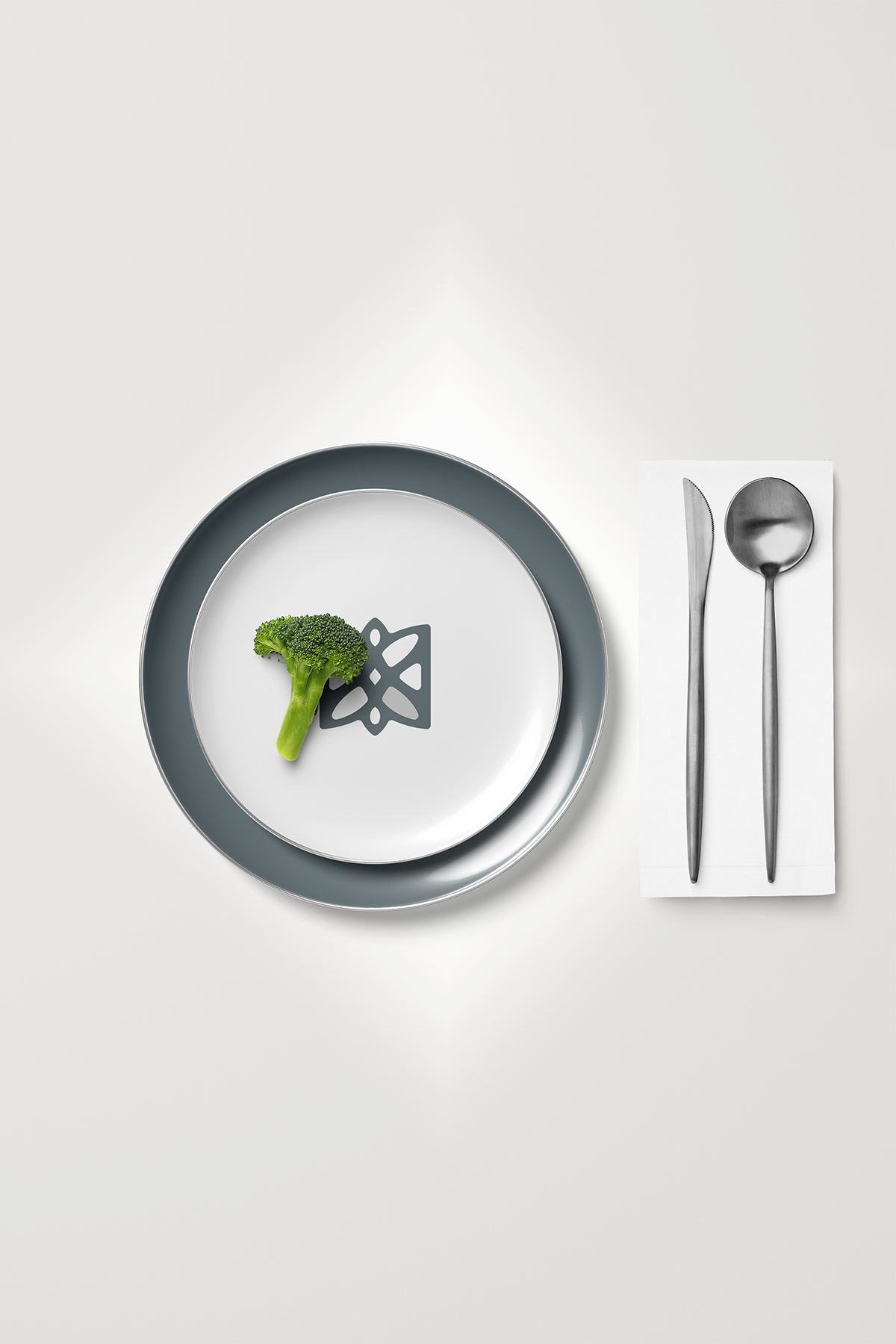 Kadife Dokulu Serisi Beyaz 6'lı Servis Peçetesi