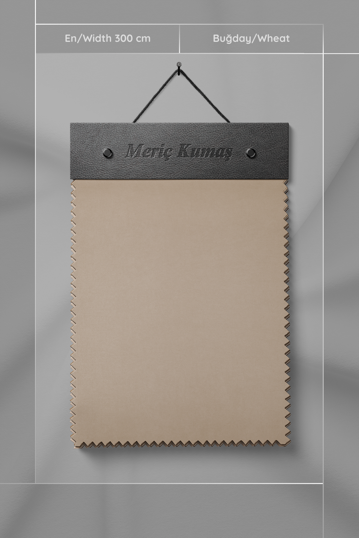 Kadife Dokulu Serisi Buğday Kumaş