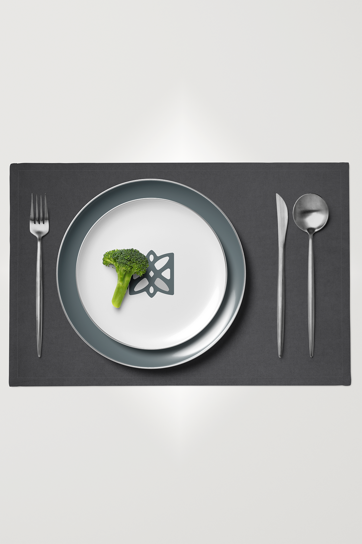 Kadife Dokulu Serisi Füme 6'lı Amerikan Servis