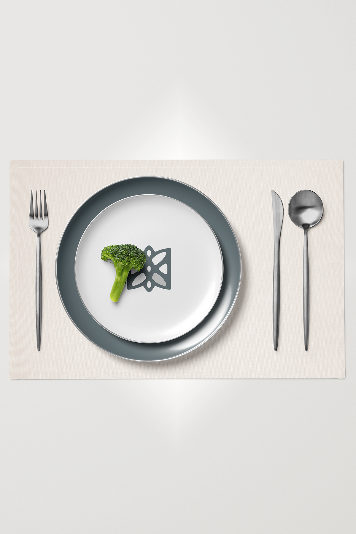 Kadife Dokulu Serisi Krem 6'lı Amerikan Servis