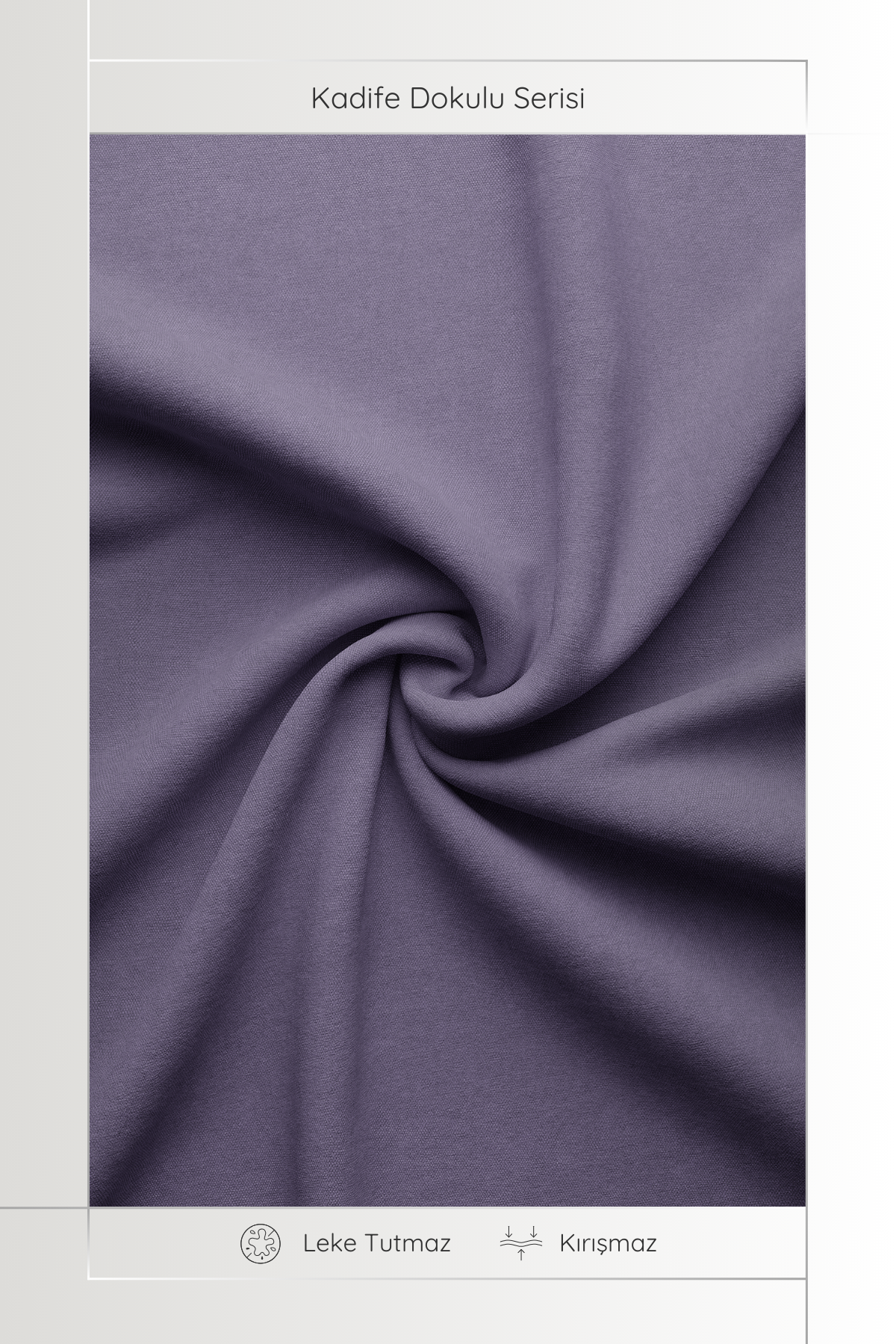 Kadife Dokulu Serisi Lila Masa Örtüsü