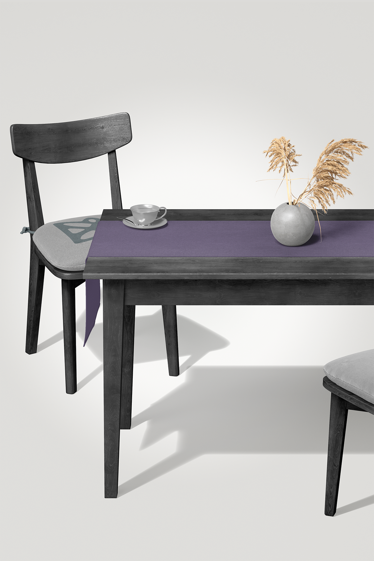 Kadife Dokulu Serisi Lila Runner