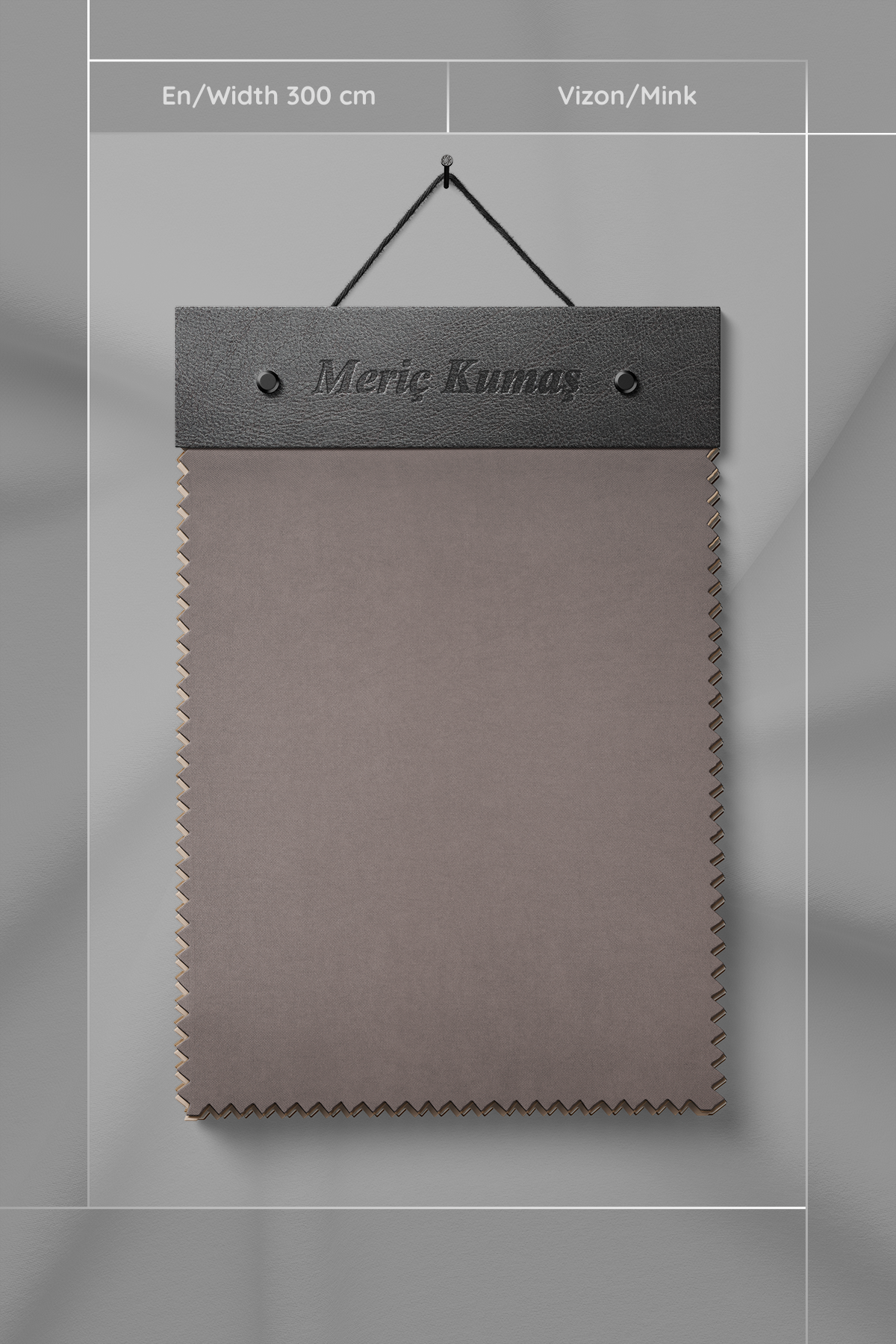 Kadife Dokulu Serisi Vizon Kumaş