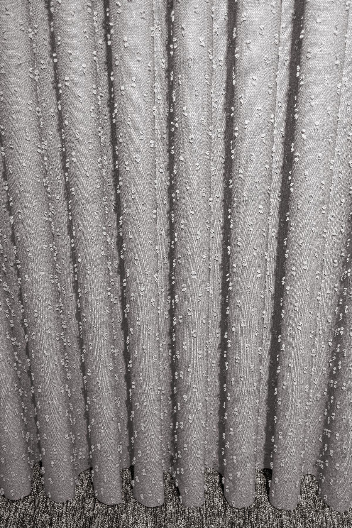 Keten Serisi Ponpon Desen Bej Fon Perde