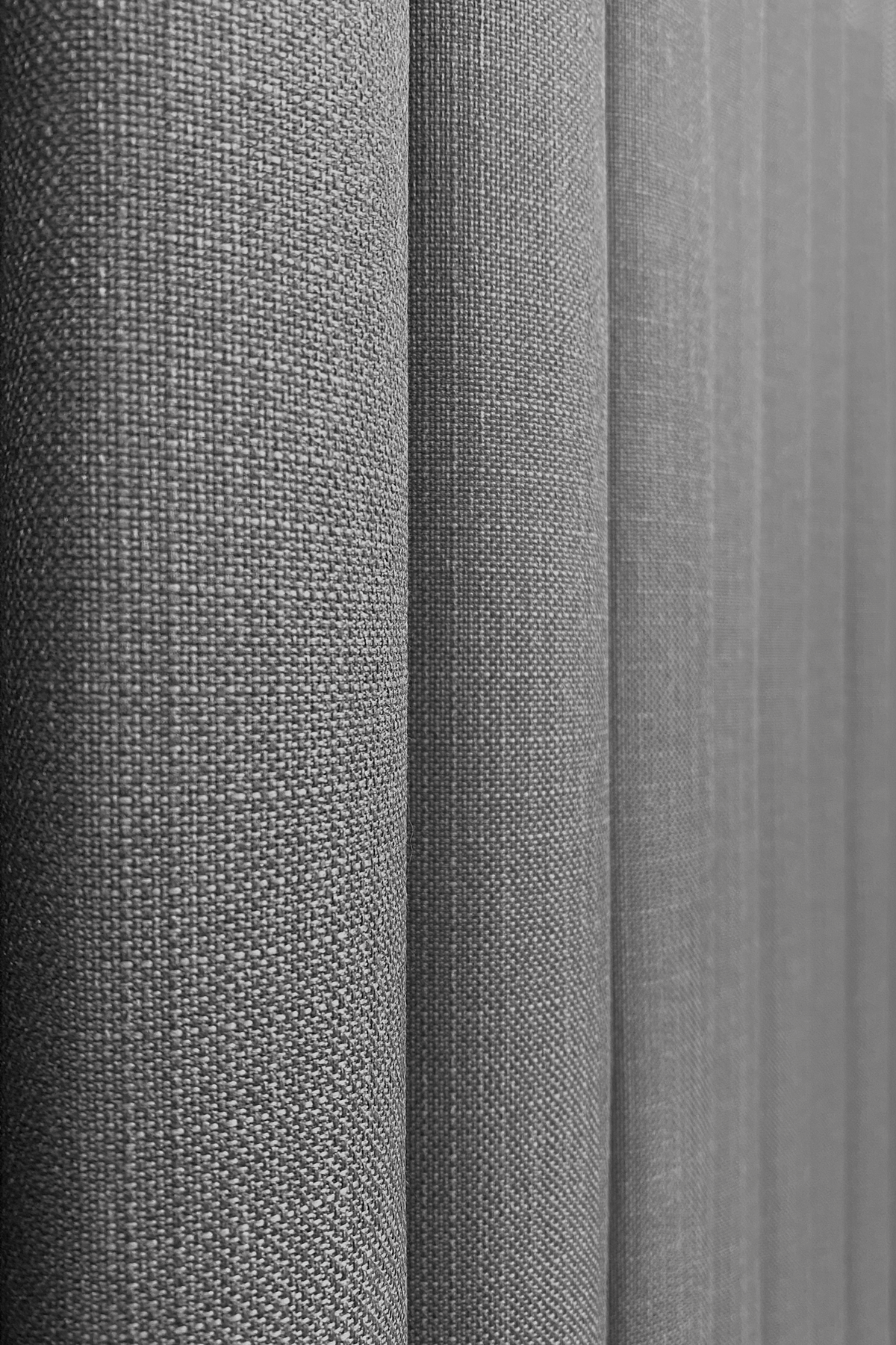 Keten Serisi Ponpon Desen Gri Pano Fon Perde