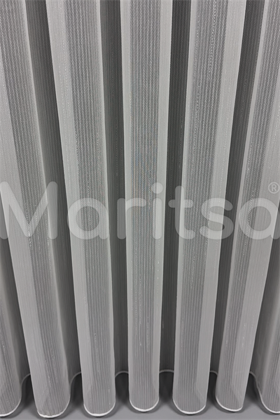 Armür Serisi Şantuklu Balık Sırtı Desen Ekru Tül Perde