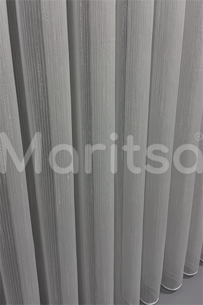 Armür Serisi Şantuklu Balık Sırtı Desen Ekru Tül Perde